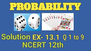 Probability Class 12 Concepts Simplified Ex 131 solution fastudyclasses [upl. by Aina]