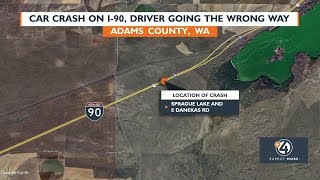 Fatal car crash on I90 driver going the wrong way [upl. by Eillom70]