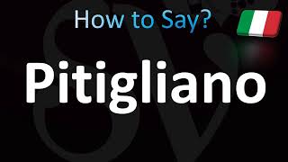 How to Pronounce Pitigliano Correctly Italian [upl. by Olive402]