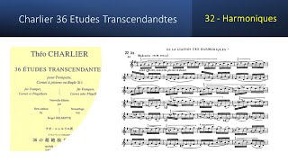 🎺🎺🎺 TRUMPET ETUDE Charlier 36 Etudes Transcendandtes No 32 – Harmoniques [upl. by Ramhaj763]