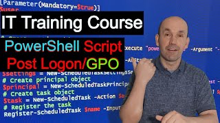 Logon PowerShell Script and Group Policy Object GPO Free Windows Server Training Course [upl. by Adallard]