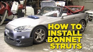 How to Install Bonnet Struts Hood Dampers [upl. by Itoyj]