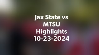 JSU vs MTSU Highlights 10232024 [upl. by Treulich816]