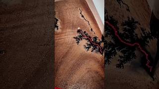 Lichtenberg wood burning Epoxy lichtenberg woodburning resinart resin youtubeshorts trending [upl. by Aneehc]