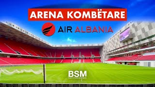 Stadiumi i ri Arena Kombëtare quotAir Albaniaquot më në fund gati për ndeshjen e parë 4K UHD [upl. by Acie]