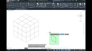 AutoCAD  Cubo isométrico 3x3 [upl. by Luemas]