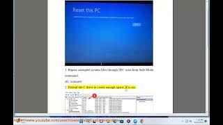 Fix Additional free space is needed on the drive where Windows is installed when resetting Windows [upl. by Fowkes]