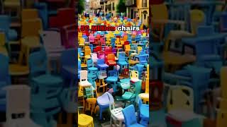 10 Chair vs 100 Million Chairs in the city – MindBlowing Comparison [upl. by Sirak]