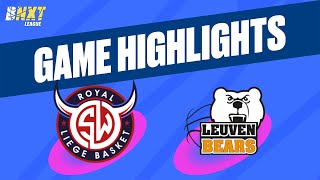 RSW Liège Basket vs Stella Artois Leuven Bears  Game Highlights [upl. by Ryann]