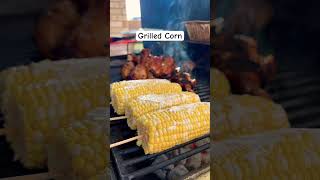 How I Make Grilled Corn On The Cob Mexican Street Corn shorts [upl. by Acirat346]