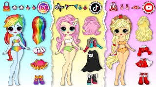 If Twilight Sparkle amp Rainbow Dash Get Social Media Fashion [upl. by Seline]