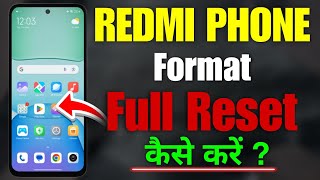 Redmi phone ko Format Full Reset kaise kare  How to format full reset redmi phone [upl. by Darrill]