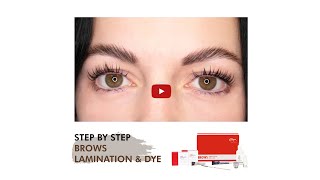 BROW LAMINATION DYE amp LIFT TUTORIAL [upl. by Nylaroc]