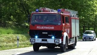 EINSATZFAHRTEN  MISTHAUFEN IN FLAMMEN Feuerwehr Waldbronn amp Ettlingen  Pendelverkehr [upl. by Arama391]