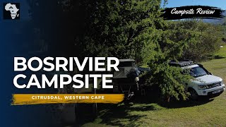 Bosrivier Citrusdal Western Cape  Campsite Review [upl. by Garin367]