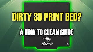 How To Clean A Dirty 3D Printer Bed [upl. by Leizahaj561]