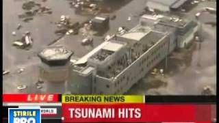 Tsunami japan 2011 eartquake 89 complete footage 7 minutes avi [upl. by Uy244]