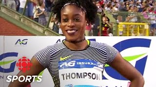 Elaine Thompson Dominates 100m Final in Brussels  CBC Sports [upl. by Wilton]