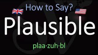 How to Pronounce Plausible CORRECTLY Meaning amp Pronunciation [upl. by Fortuna906]