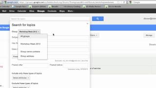 Advanced Search in Google Groups [upl. by Tyrrell]