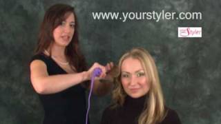 Hair straightener TorontoHow to make hollywood curls with tourmaline straightener [upl. by Terina492]