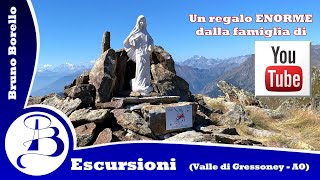 Monte Taf 2523 m  Un regalo ENORME dalla famiglia di YouTube Valle di Gressoney  AO [upl. by Oiruam]