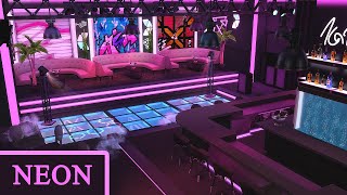 KARAOKE BAR NEON 🎤  The Sims 4 Stop Motion No CC [upl. by Santiago]