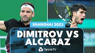 Carlos Alcaraz vs Grigor Dimitrov Extended Highlights  Shanghai 2023 [upl. by Magulac594]