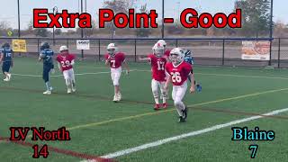 Lakeville North vs Blaine 3rd Grade Football [upl. by Kinnon210]