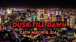 Zayn  Dusk till dawn female version  Lyrics Video [upl. by Fortunna]