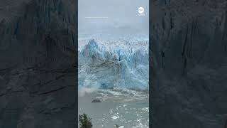 Thunderous ice calves seen at Argentina’s Los Glaciares National Park [upl. by Kalina]