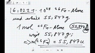 Der Zusammenhang zwischen der Molmasse und der relativen Atommasse eines Elements [upl. by Eekram]