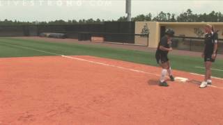 How to Base Run in Softball [upl. by Hannasus]