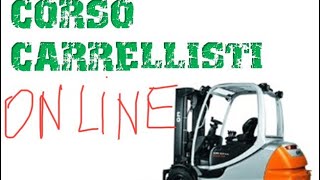 Corso carrellista online informazione e formazione per carrellisti mulettisti [upl. by Nedrah193]