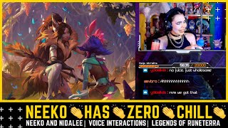 Dinka Kay REACTS Neeko amp Nidalee Special Interactions  Legends of Runeterra [upl. by Enieledam502]