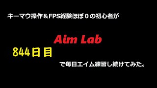 【Aim Lab】エイム練習【８４４日目】 [upl. by Yedsnil]