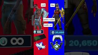 Pick a side red or blue fortnite [upl. by Yarw]