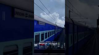 shortsfeed Icf Rajdhani Overtaking Golconda Express At High Speed in India Railway Train Simulator [upl. by Gilleod]