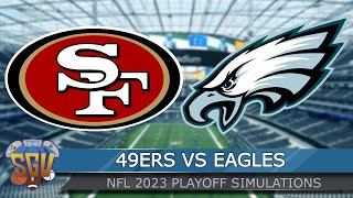 49ers vs Eagles  NFC Championship Game 2023 Full Game Highlights  Madden 23 Sim [upl. by Hodess]