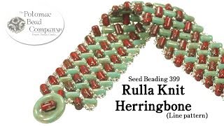 Make a Rulla Knit Herringbone Bracelet Line Pattern [upl. by Nnyw828]