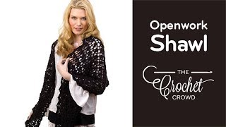 Crochet Openwork Shawl [upl. by Adnamaa174]