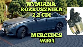 Jak wymienić rozrusznik MERCEDES W204 22 CDI 88kW wymiana rozrusznika demontaż wyjęcie naprawa [upl. by Angelika]