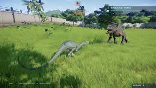 Proceratosaurus vs Indoraptor Jurassic World Evolution [upl. by Nyliak271]