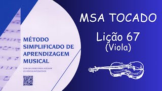 MSA  Lição 67 Viola ccb musicosccb organistasccb organistaccb teoriamusical [upl. by Neenej]