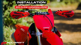 Polisport MX Flow Handguards  HowTo Install  Honda [upl. by Stormy]