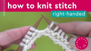 How to Knit Stitch Technique Step by Step Slowly [upl. by Nanreit]