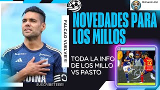 FALCAO DE NUEVO A MILLONARIOS SU REHABILITACIÓN  DETALLES DEL PARTIDO DE MILLONARIOS VS PASTO [upl. by Mukerji189]