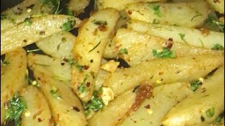 Easy potato wedges recipepotato snack recipe [upl. by Synned]