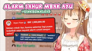 Suara Alarm Sahur Dari Mbak Ayu Ayunda Risu Clip [upl. by Adnirim]