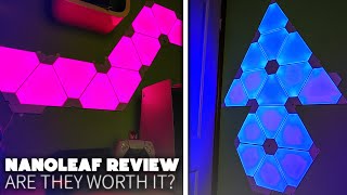 Nanoleaf Light Panels Review  Are they worth it in 2021  Nanoleaf Shapes amp Canvas Review [upl. by Marylin242]